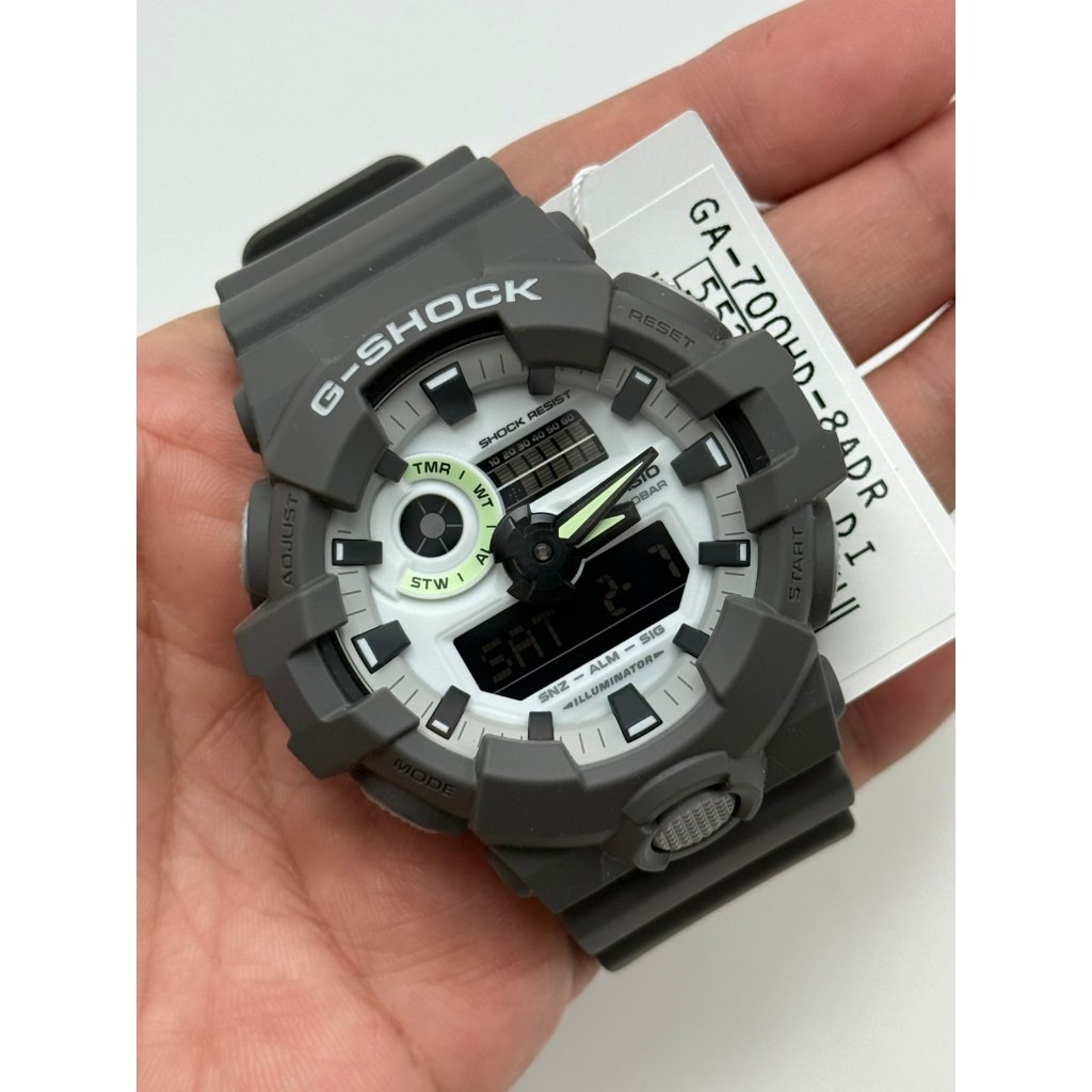 Casio G-Shock GA-700HD-8A Analog Digital Men’s Watch Grey Black 200M