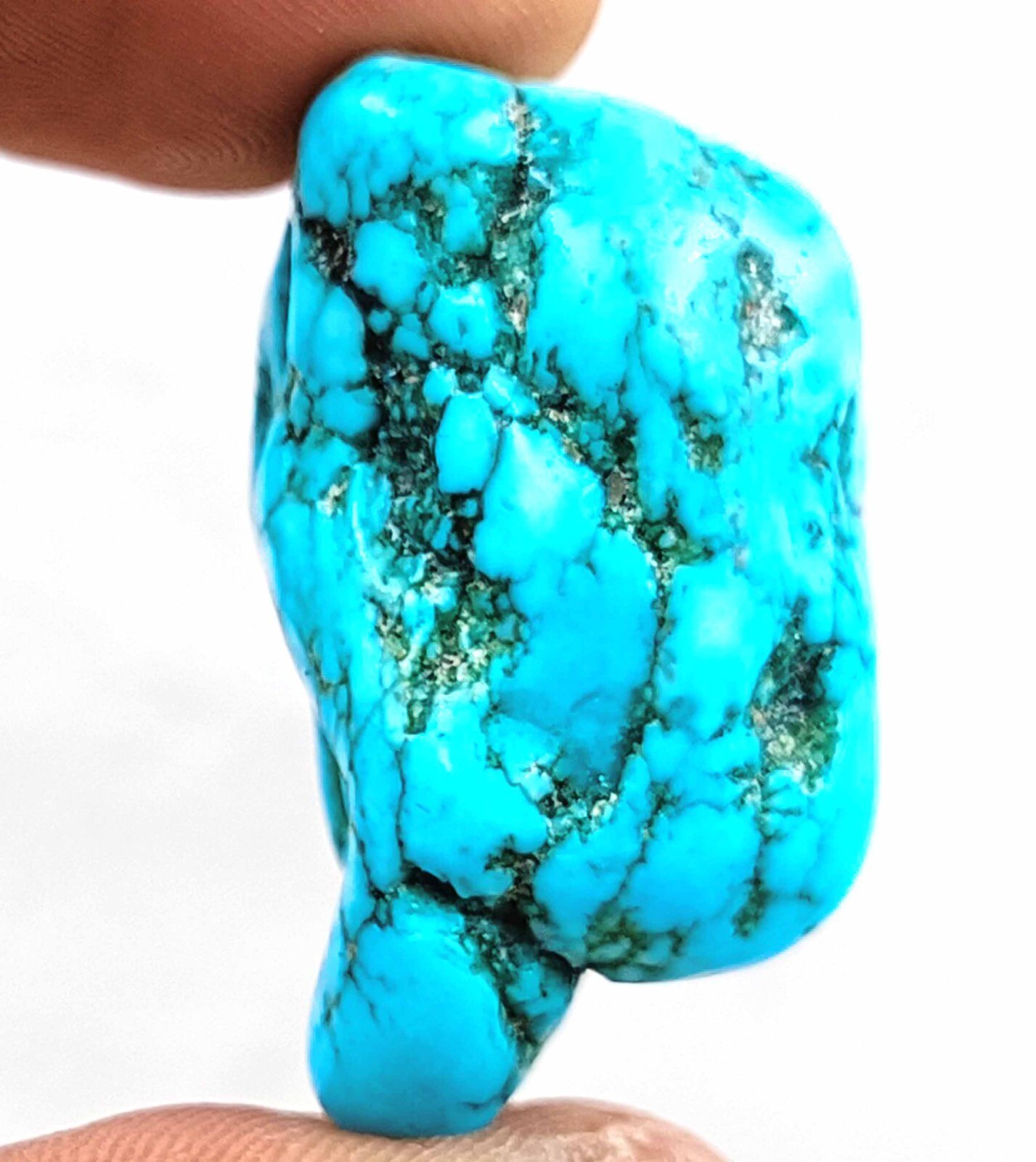 IGL Certified Top Quality Arizona Turquoise 94 Ct Natural Rough Loose Gem 5DNR