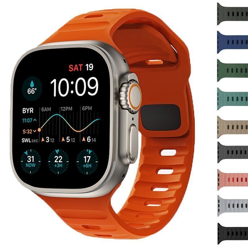 For Apple Watch Series Ultra 11 10 9 8 7 5 Silicone Sport Strap Band 38/49mm