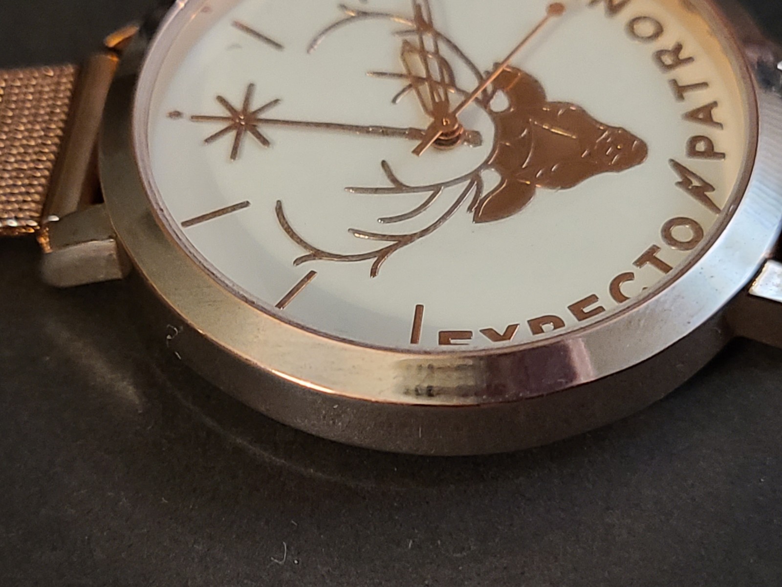 Harry Potter Accutime Rose Gold Expecto Patronum Watch MIB, New Battery