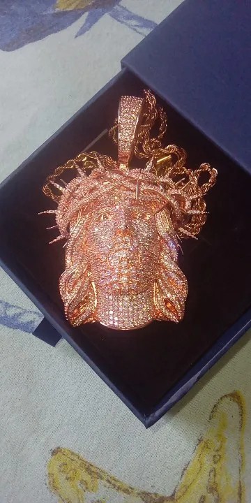 Iced Out Ratten Jesus Necklace Pendant for Men – Hip Hop Fashion Jewelry