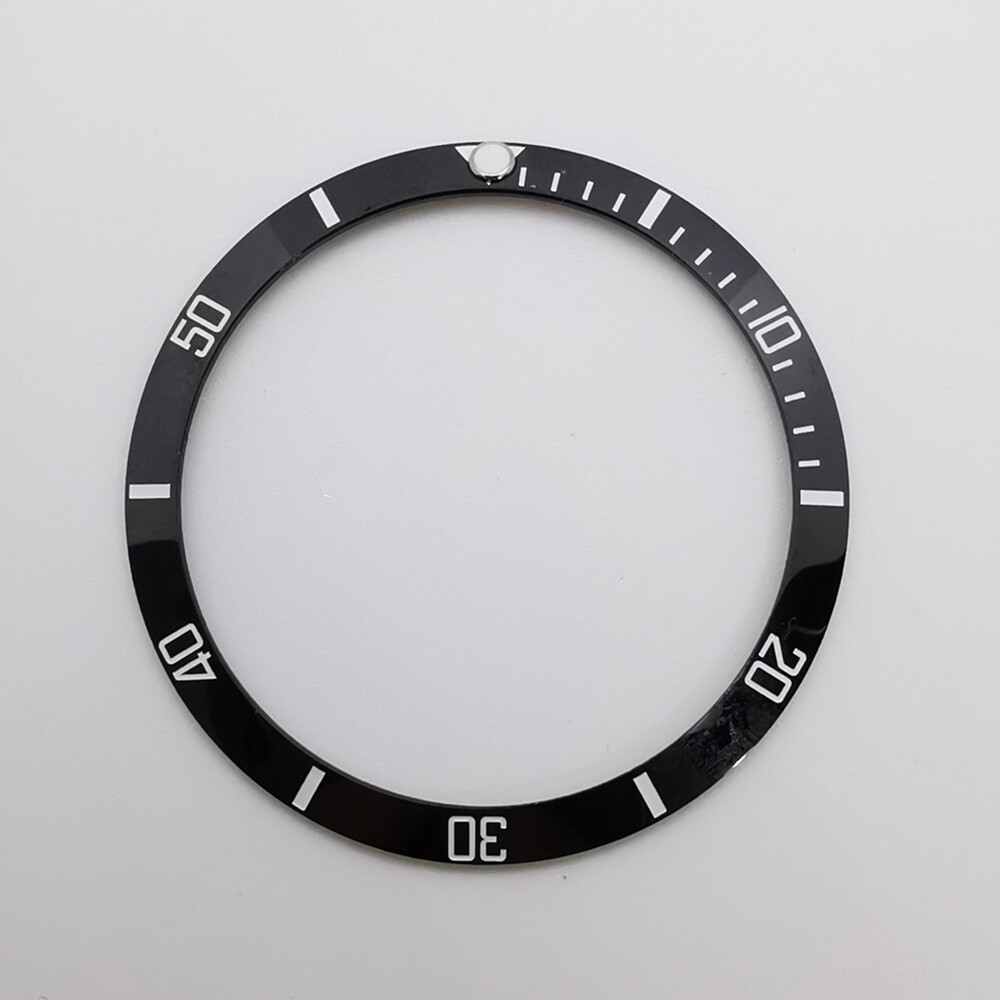 34mm aluminum/ceramic watch bezel insert fit Corgeut 36mm automatic watch case