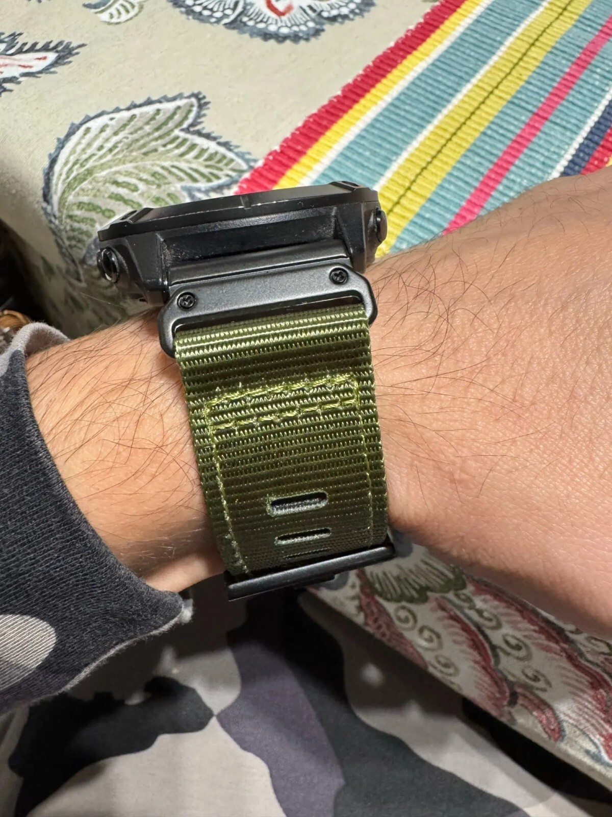Nylon Watch Band Strap For Garmin Fenix 7X7 Pro Solar/6X 6 Sapphire 5 5X Plus