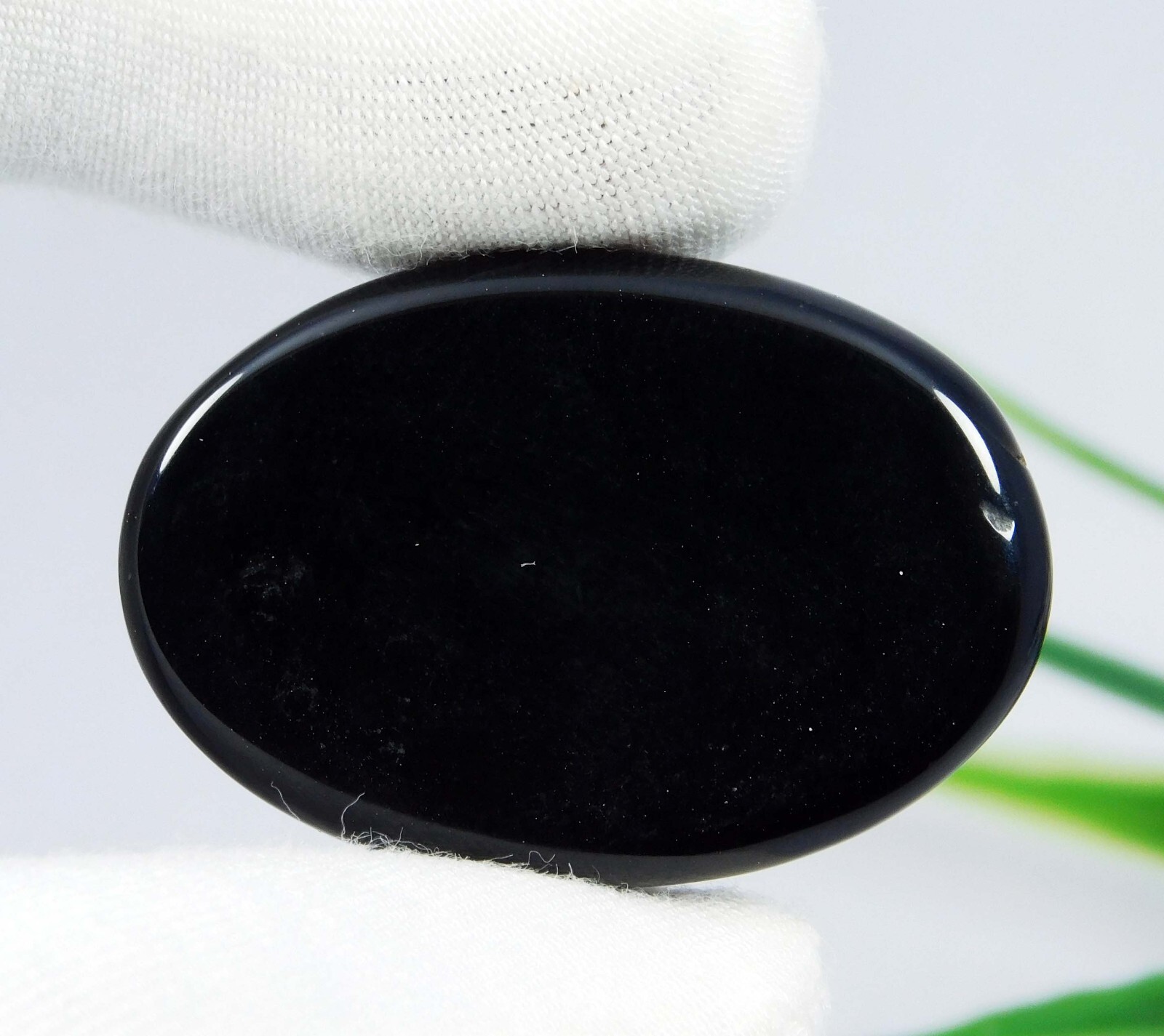 Natural Black Onyx Sulemani Hakik Stone 40.50 Ct Loose Gemstone For Jewelry