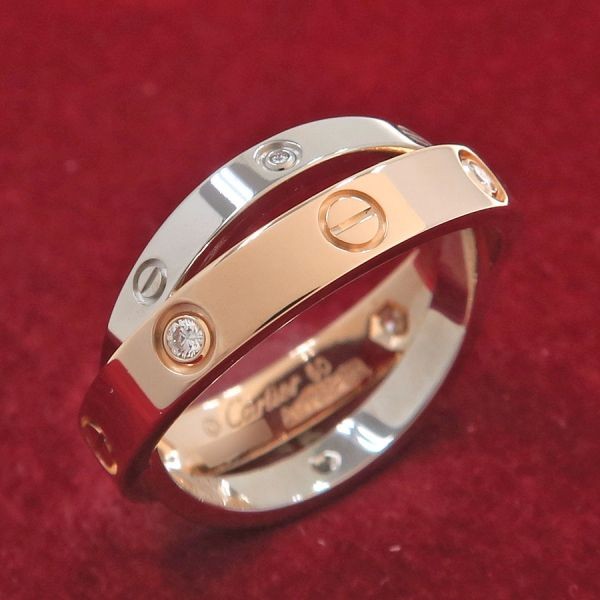 Cartier Be Love Diamond Ring size US5.25 EU50 18K Gold Auth #9992
