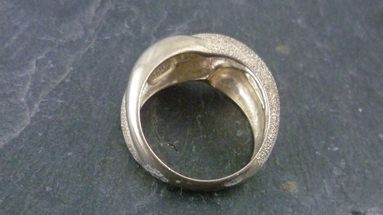 Ring Modern Elegant Milor Italy 925 Sterling Silver Ring Size 57