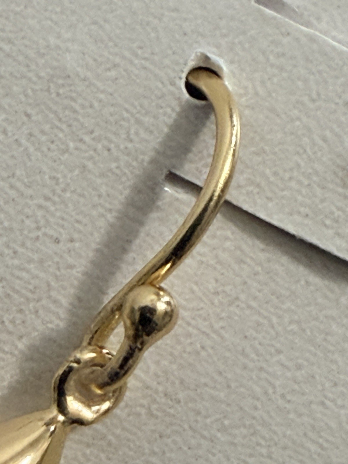 Primavera Italy 24 Karat Gold Over Sterling Tear Drop Earrings New