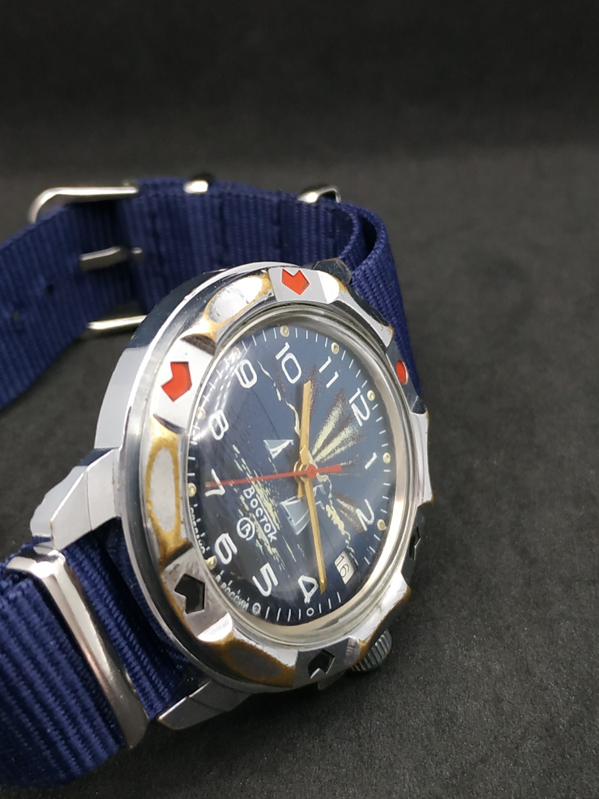 Russian Men’s Watch Vostok Komandirskie Sailboat Mechanical USSR Soviet Vintage
