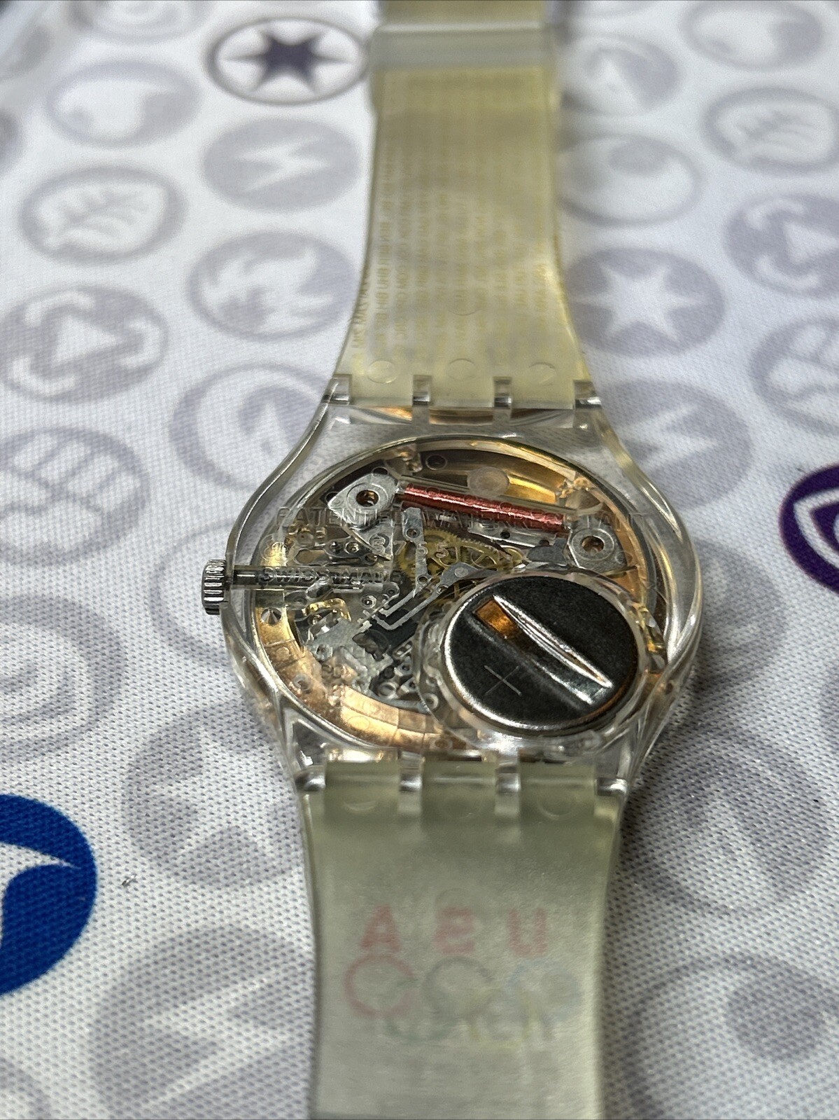 BRAND NEW! Vintage Swatch Olympic Team Watch Women Swiss Made Atlanta 1996