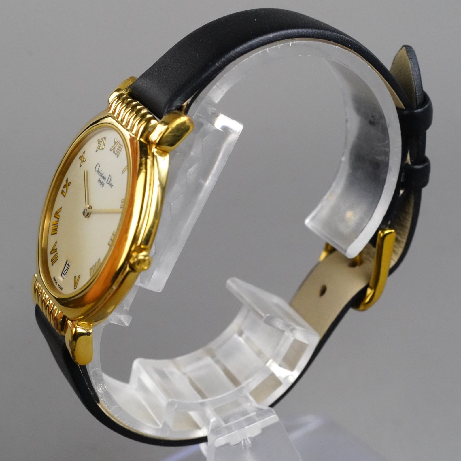Christian Dior Vintage Unisex Watch 45.125 Gold 32mm New Battery New Band