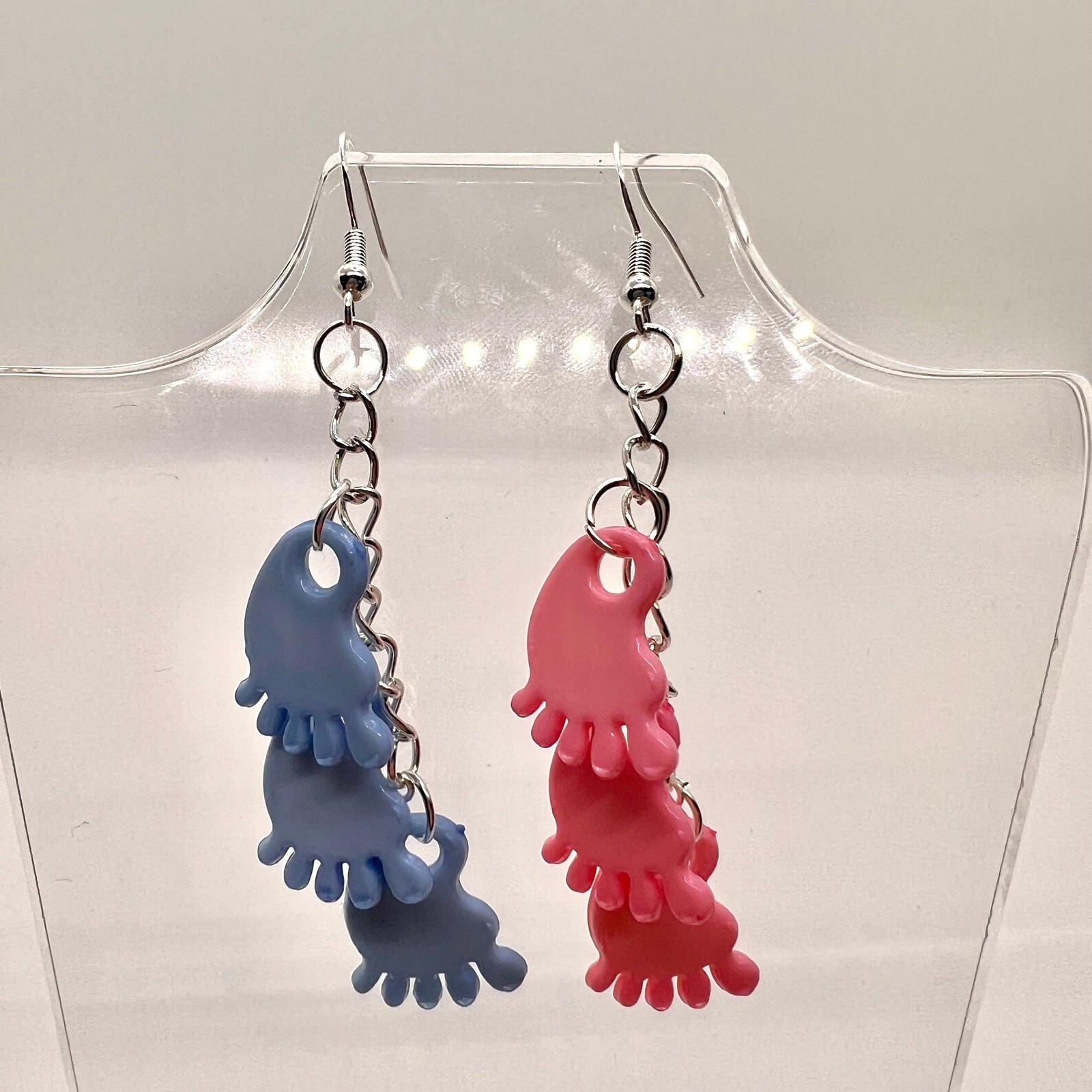 Baby Feet Earrings – Baby Shower Earrings – Gender Reveal Earrings – DDLG