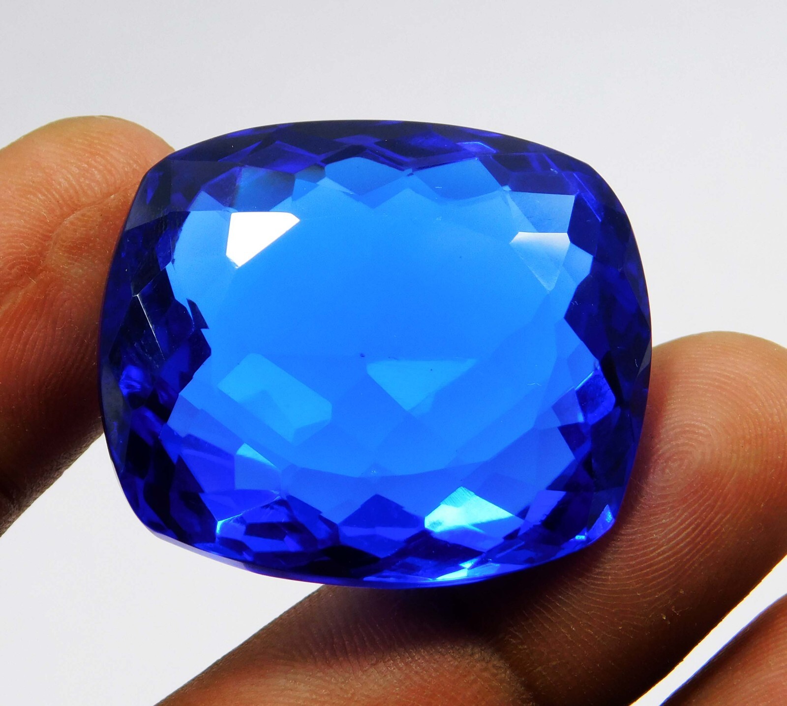 Natural 82.40 Ct Blue Tanzania Of Tanzanite Certified Cushion Cut Loose Gems