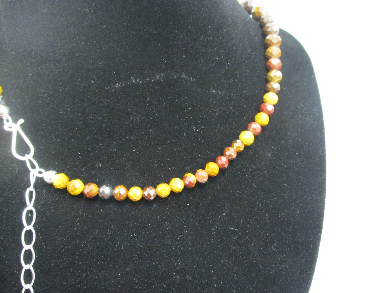 Jay King Sterling Silver Jasper Gradual Bead Necklace 18″