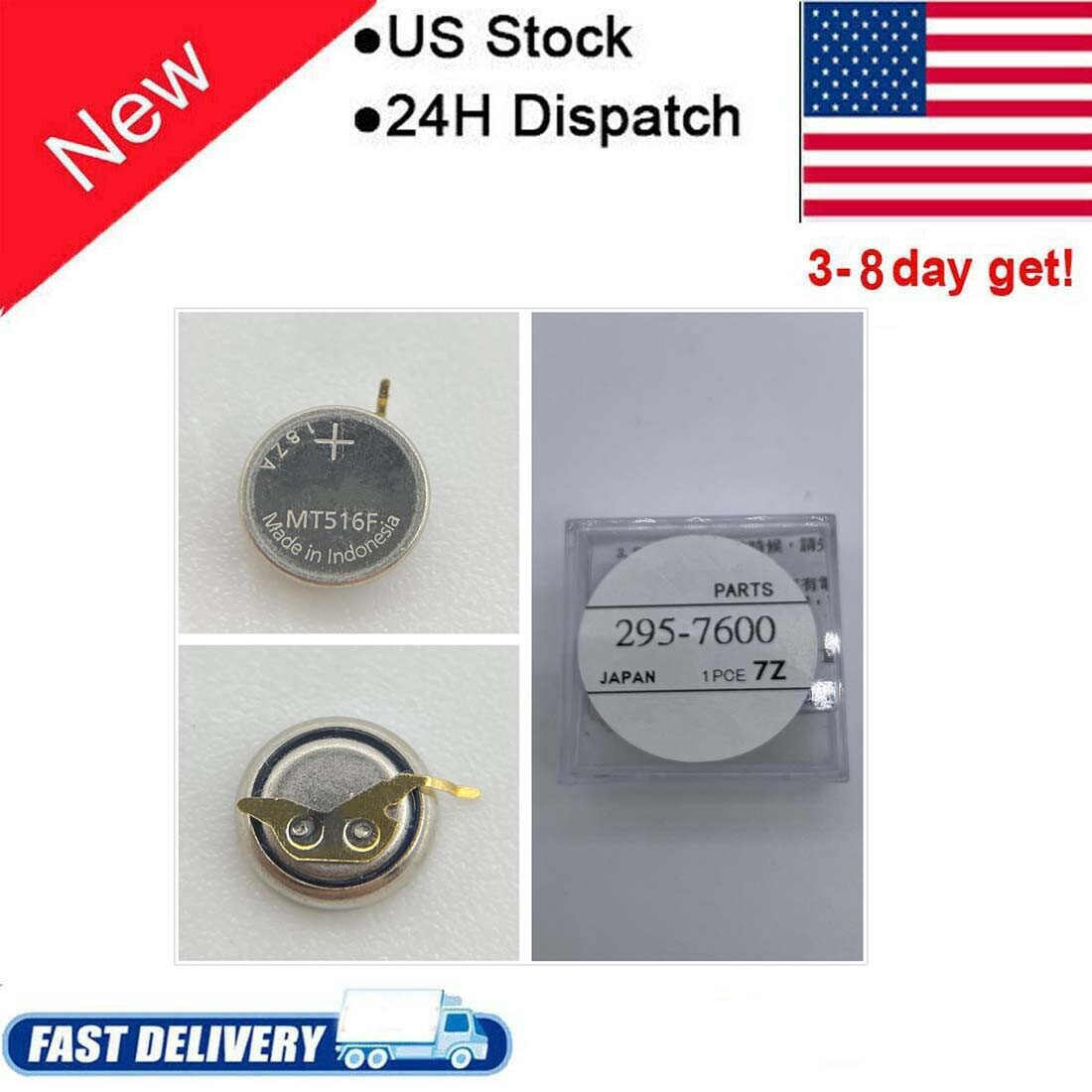 MT516 MT516F 295-7600 Battery for Panasonic A930 A980 B020 B023 B030 watch