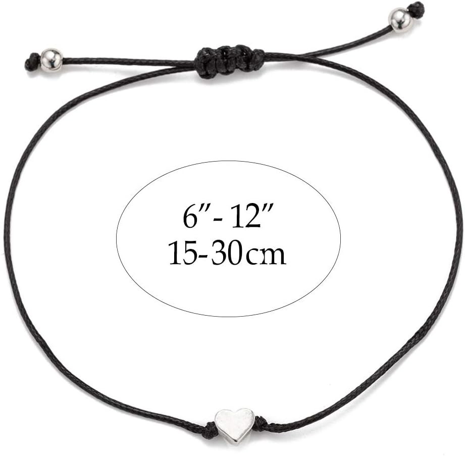 Elegant Minimalist Red & Black Braided Bracelet – Adjustable Charm Jewelry