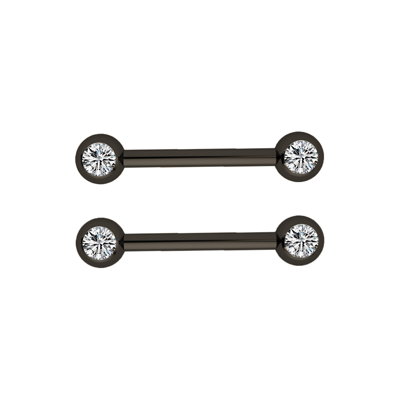 4-14Pcs Stainless Steel Nipple Rings Tongue Rings Straight Barbell Piercing 14G
