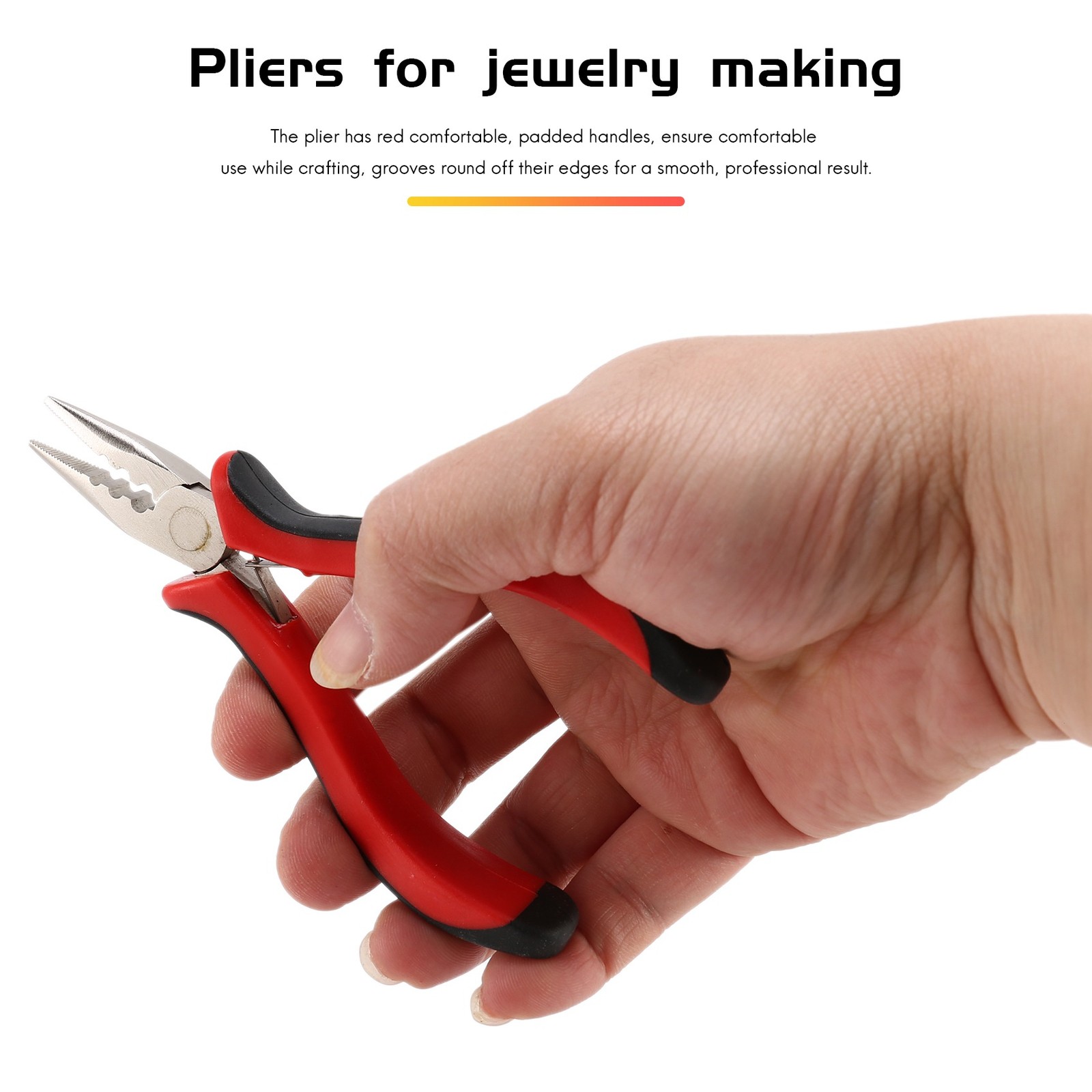 1 Pack 45 Steel Jewelry Bead Crimper Tools Crimping Press Plier for Jewelry9189