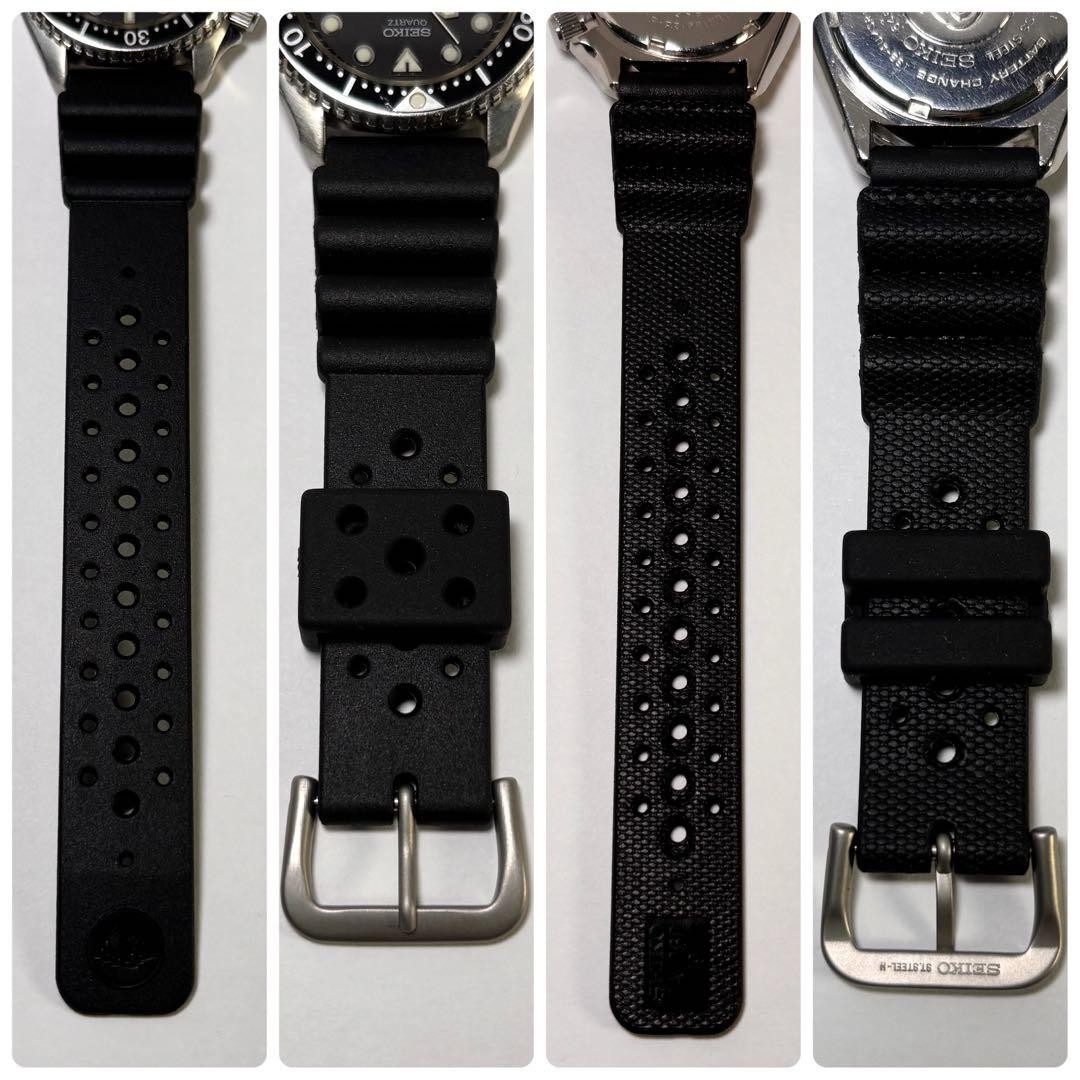 SEIKO 6458-6000 Diver 150m Quartz Watch Black 1983 New Battery Strap