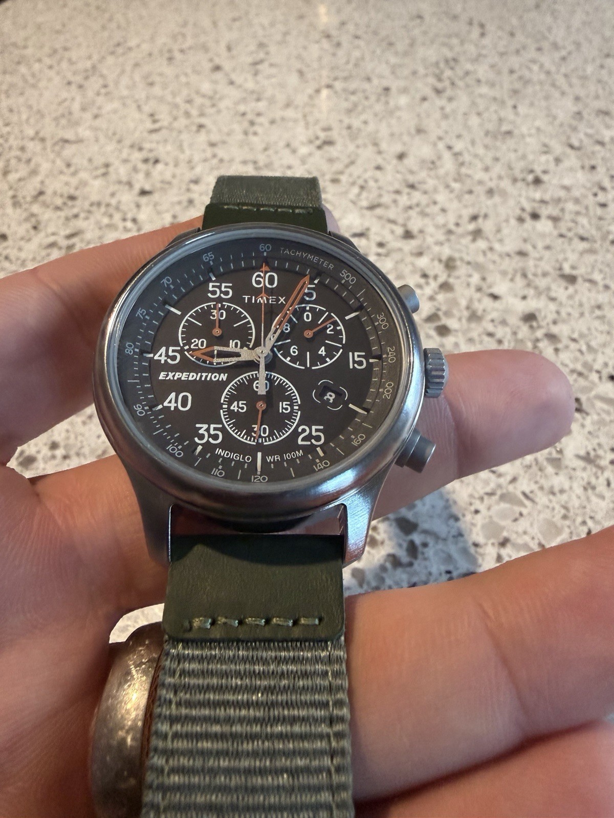 Timex Expedition Chronograph 43mm Green Band