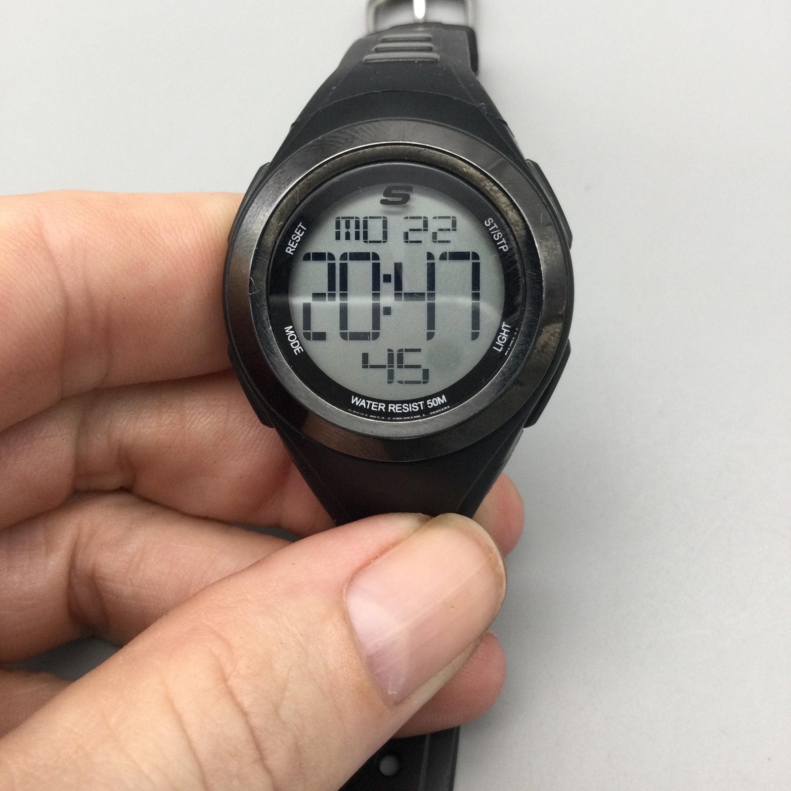 Skechers SR2063W Mens Watch 33mm Black Digital 50M Backlight