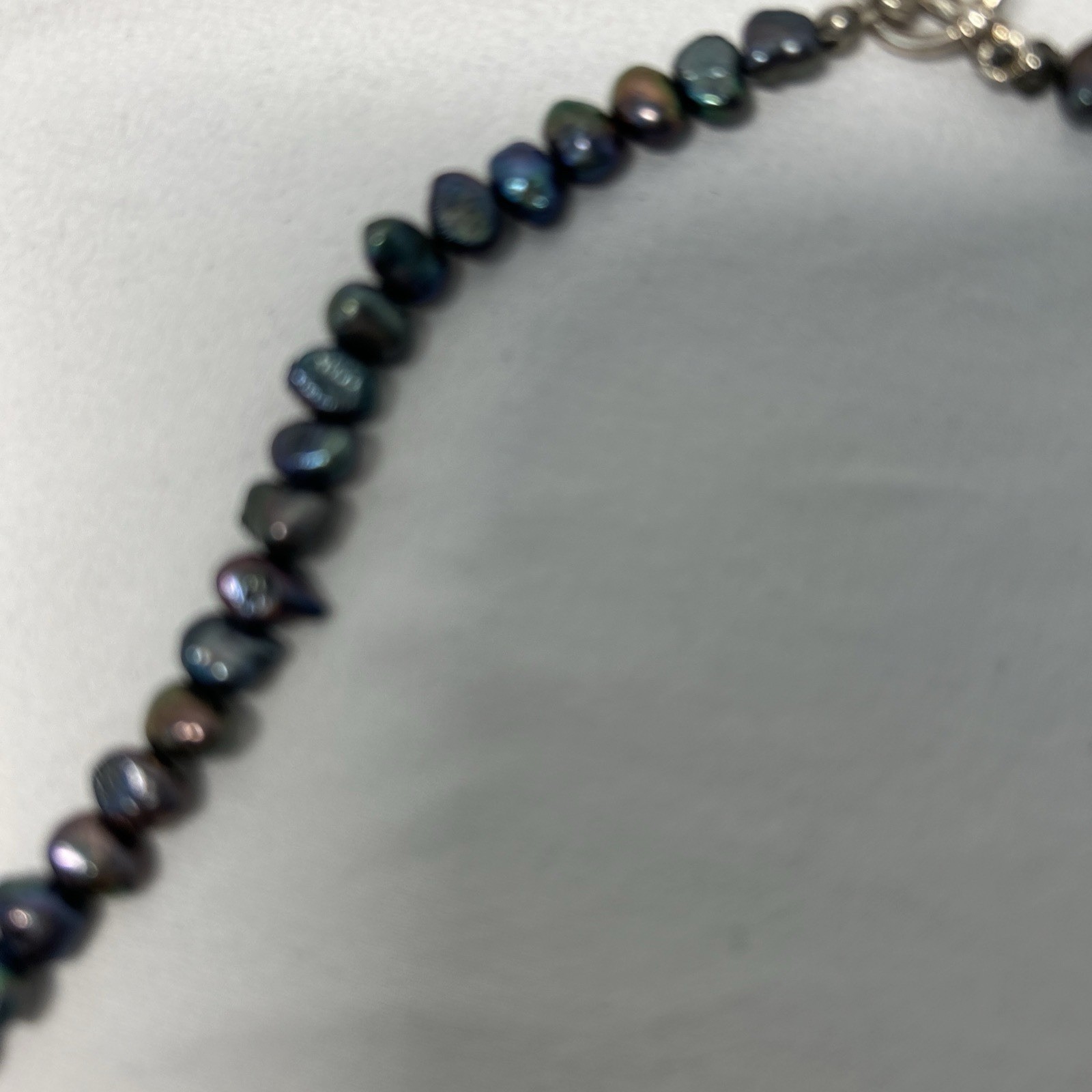 FRESH WATER PEARL RICE NUGGET NECKLCE 16 INCH DAINTY AND PRETTY