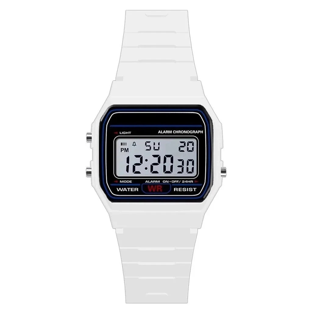 F 91W Classic Digital Resin Strap Watch Stopwatch Chronograph Sport Unisex Men*