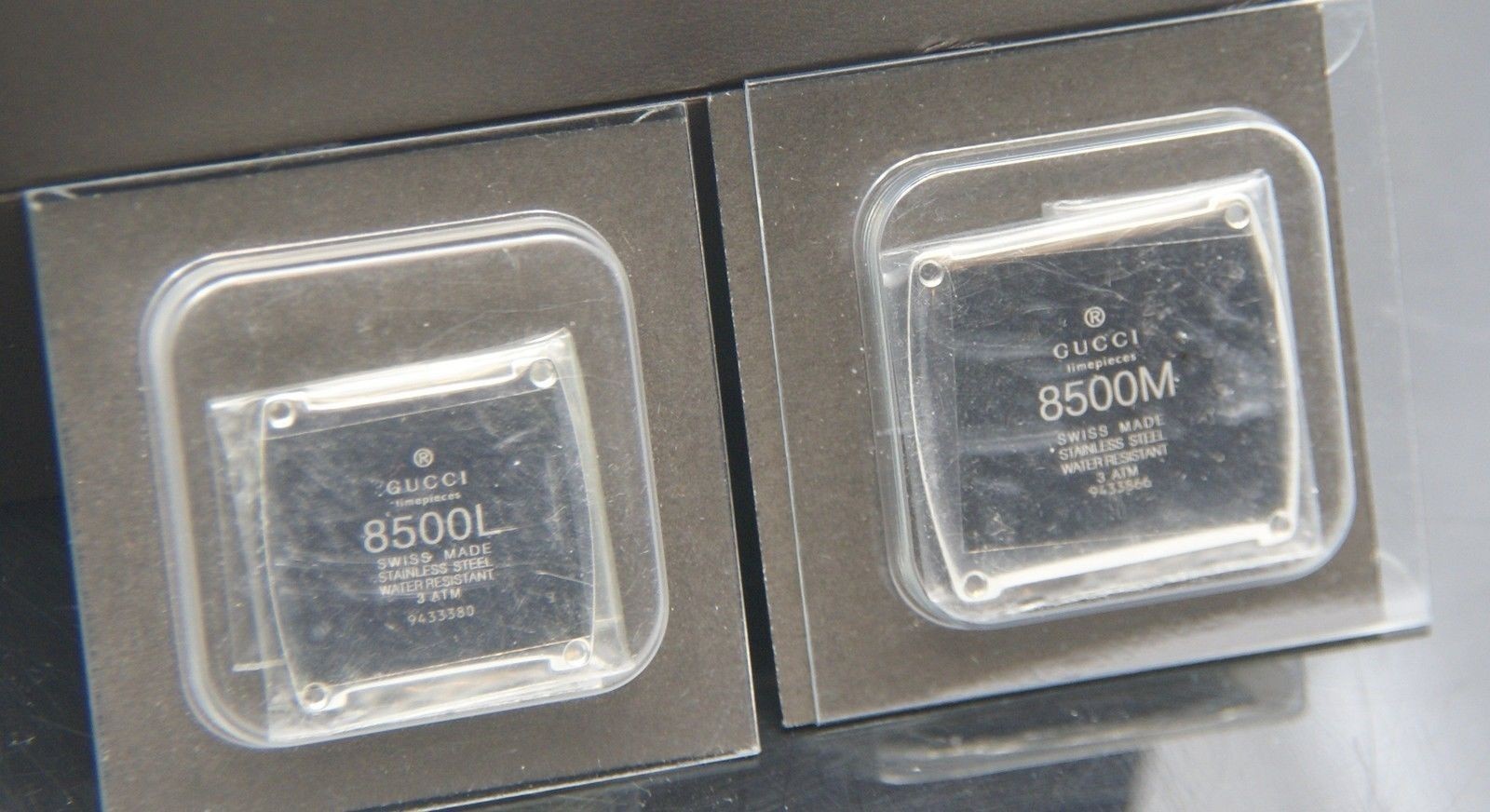 NIB Gucci Replacement Case Back – 8500 M and L – Silver Tone