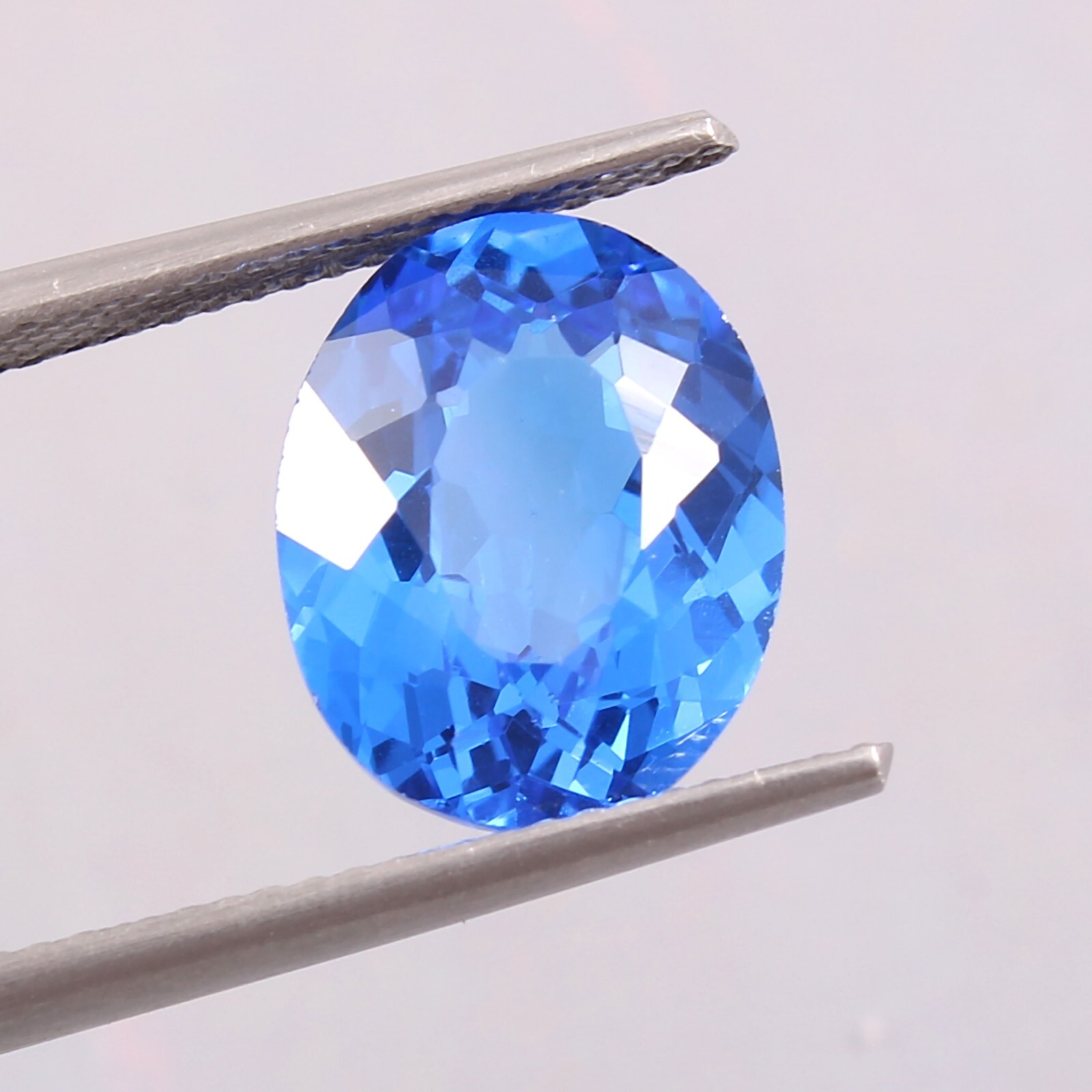 AAA Grade Natural Flawless Ceylon Blue Spinel Oval Cut Loose Gemstone 5.15 Ct