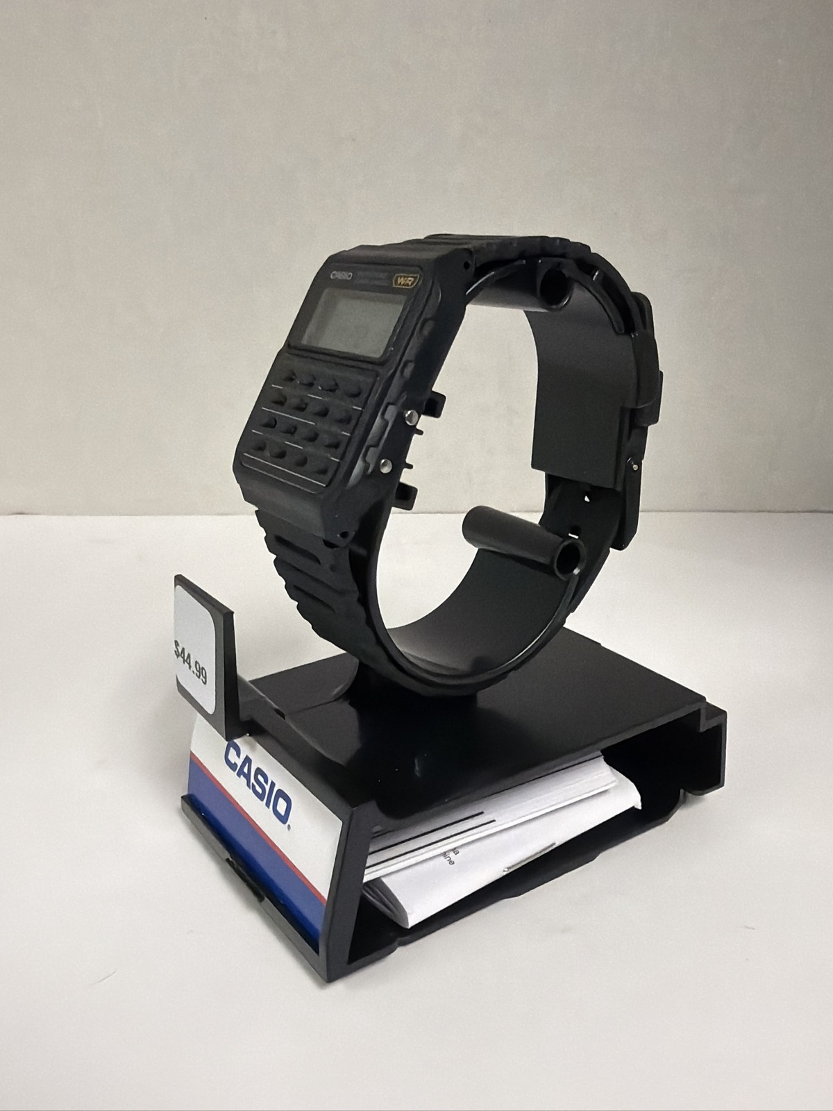 Casio CA-53W-1 Calculator Watch Digital Alarm Chronograph Black Resin