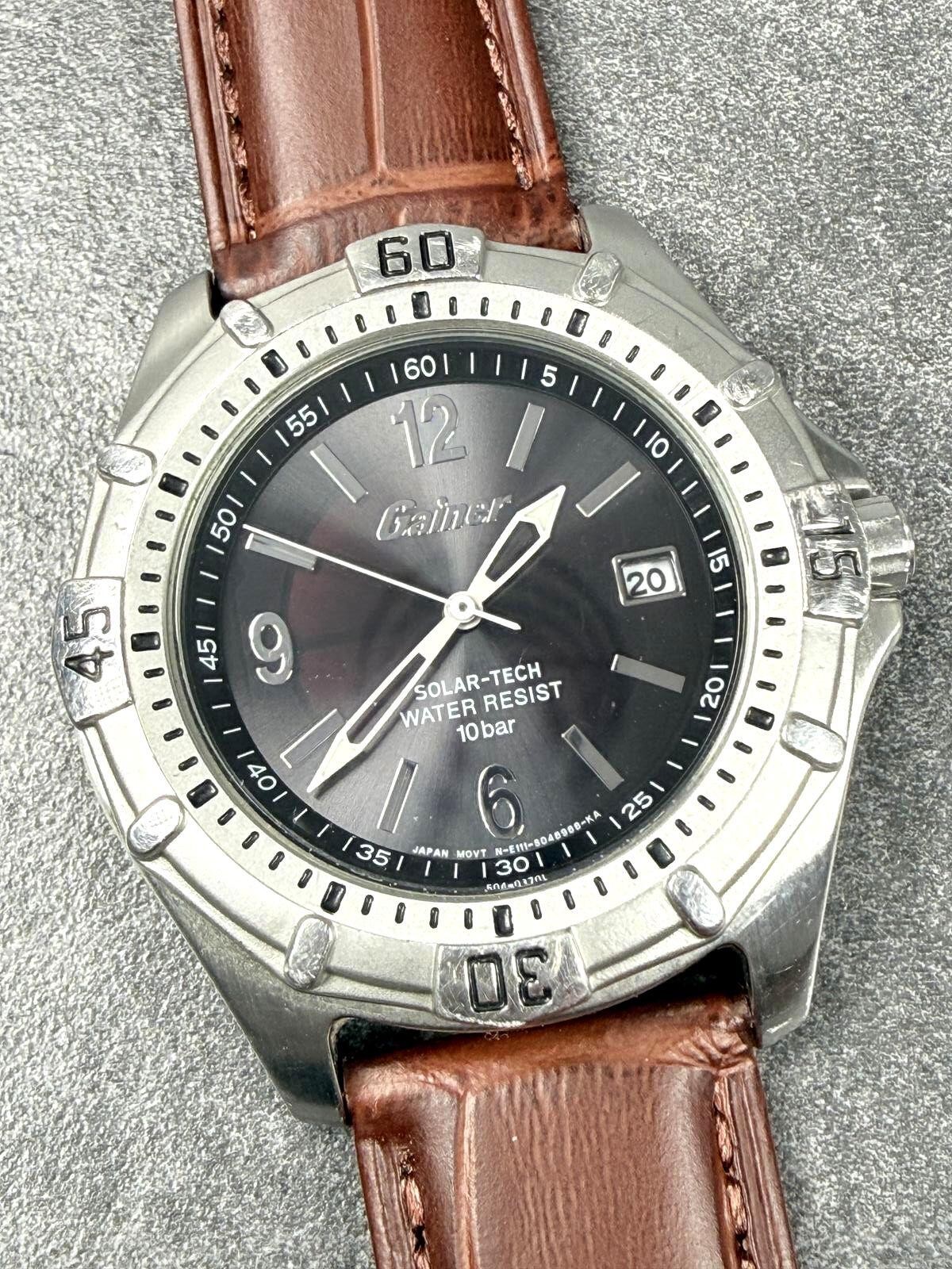 Citizen Gainer Solar-Tech E111-S029155 Date 39mm Men’s Watch New Battery