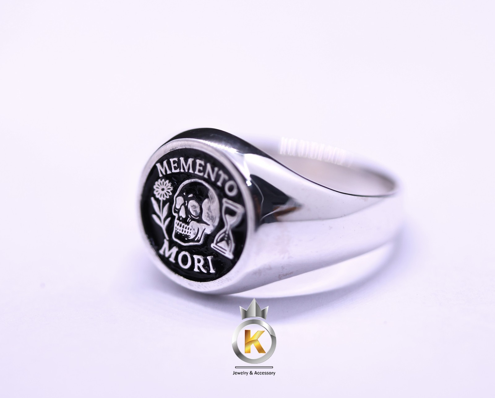 MEMENTO MORI Signet Ring Silver Ring Silver 925 MEMENTO MORI