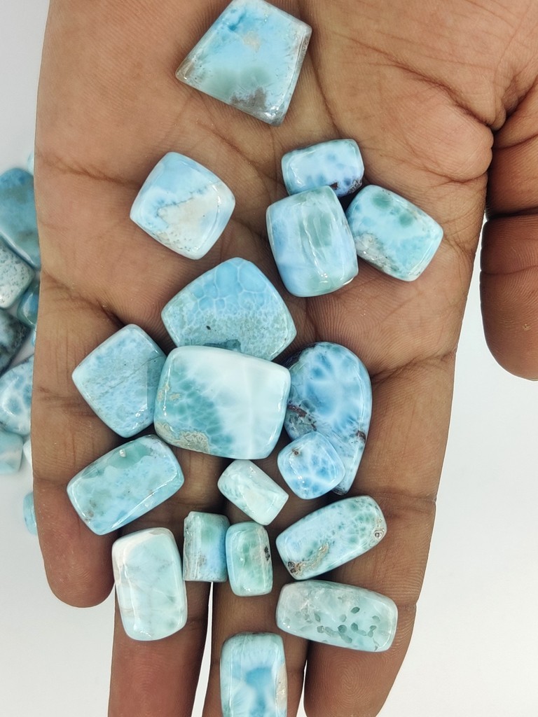 Natural Larimar Jewelry Gemstone Fancy chabochon mix shape stone 71251