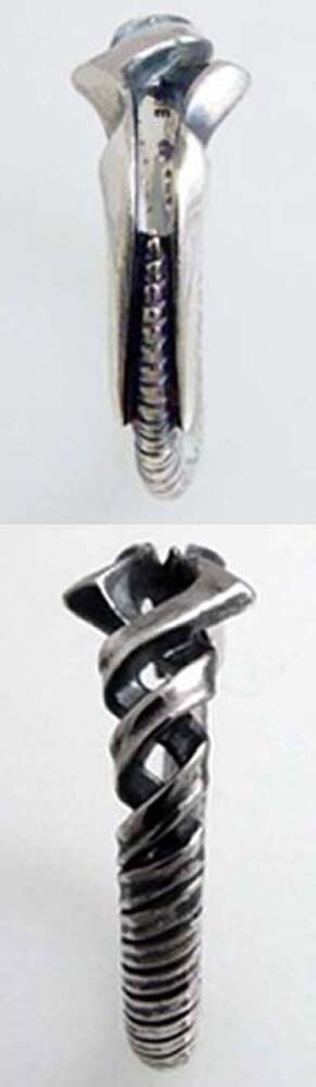 Neon Genesis EVANGELION Lanse of Longinus 925 Silver Ring #21(6.2cm)