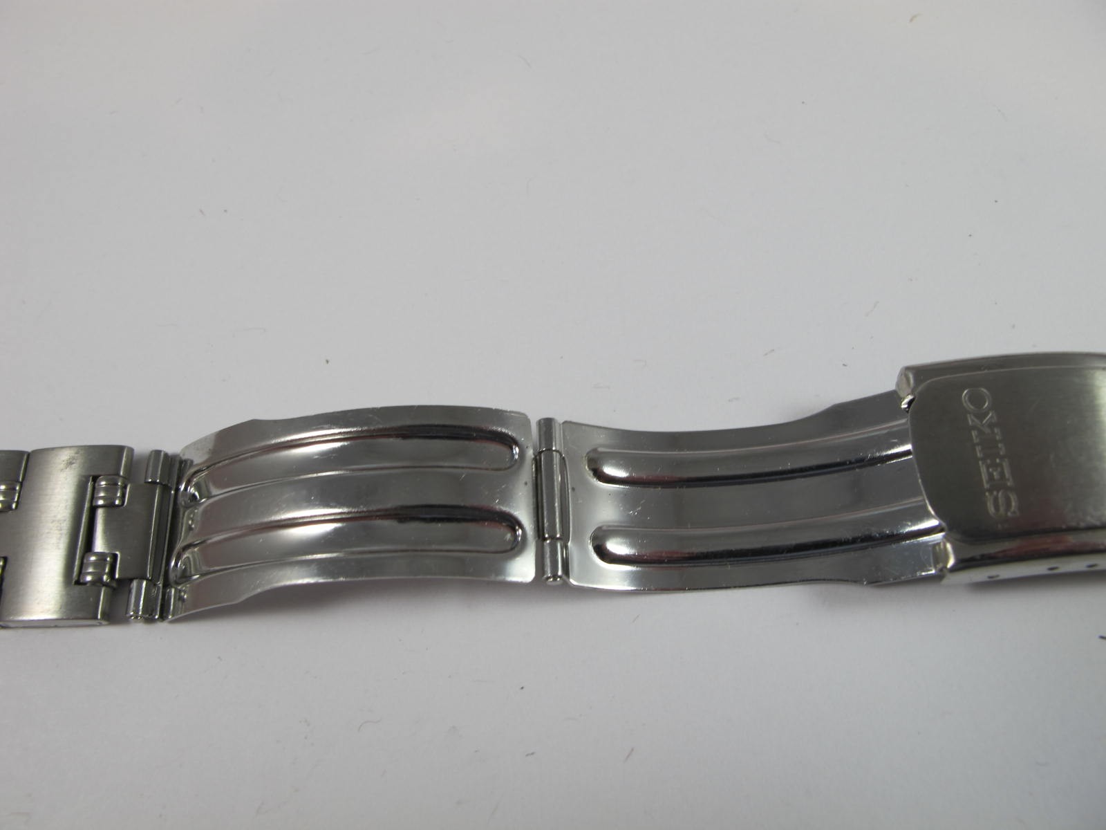 SEIKO MENS ALL STAINLESS Z CLASP 20MM BAND WITH 10.8MM TIPS