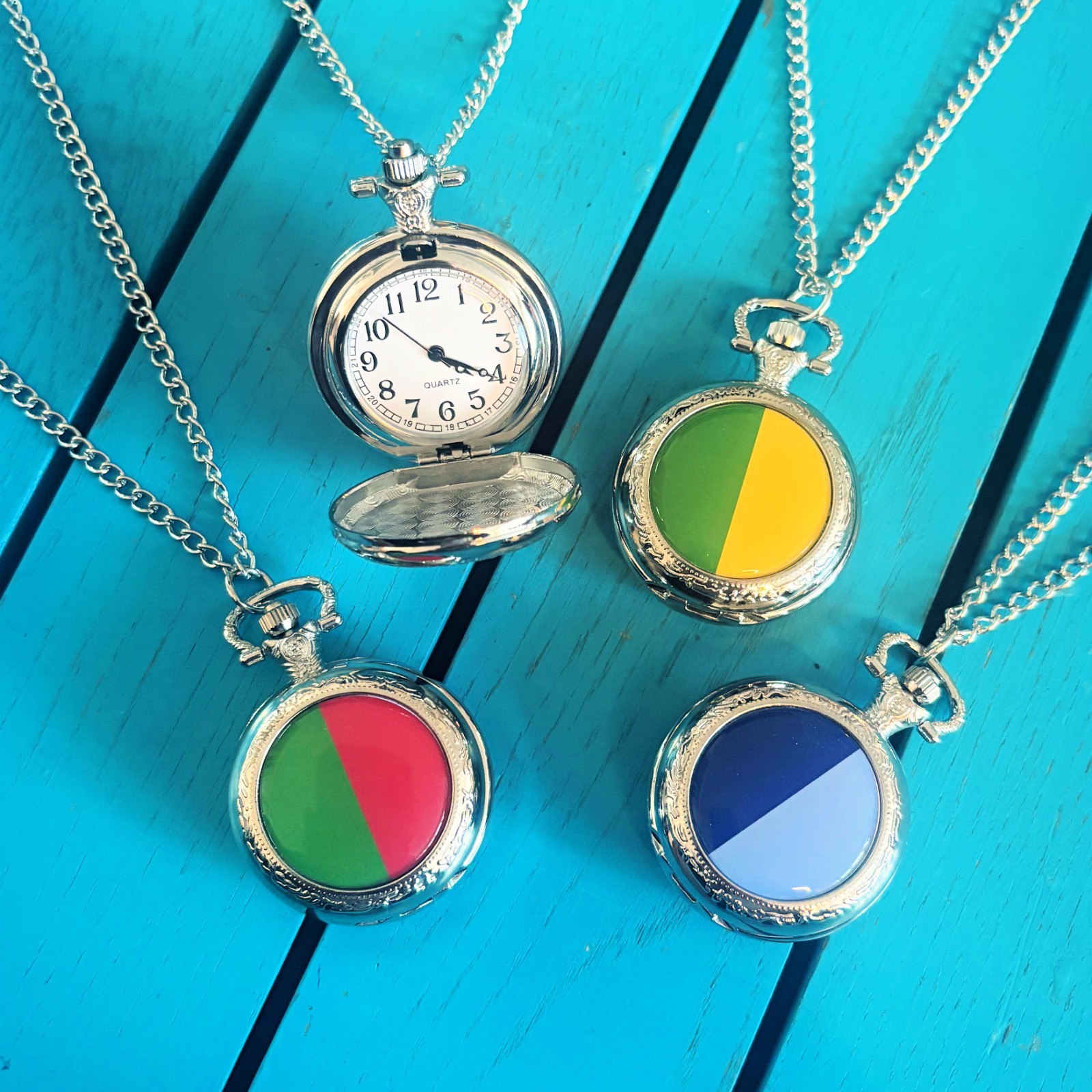 Jamaica Flag Pocket Watch. Jamaican Gift for Him. Patriotic Christmas Gift.
