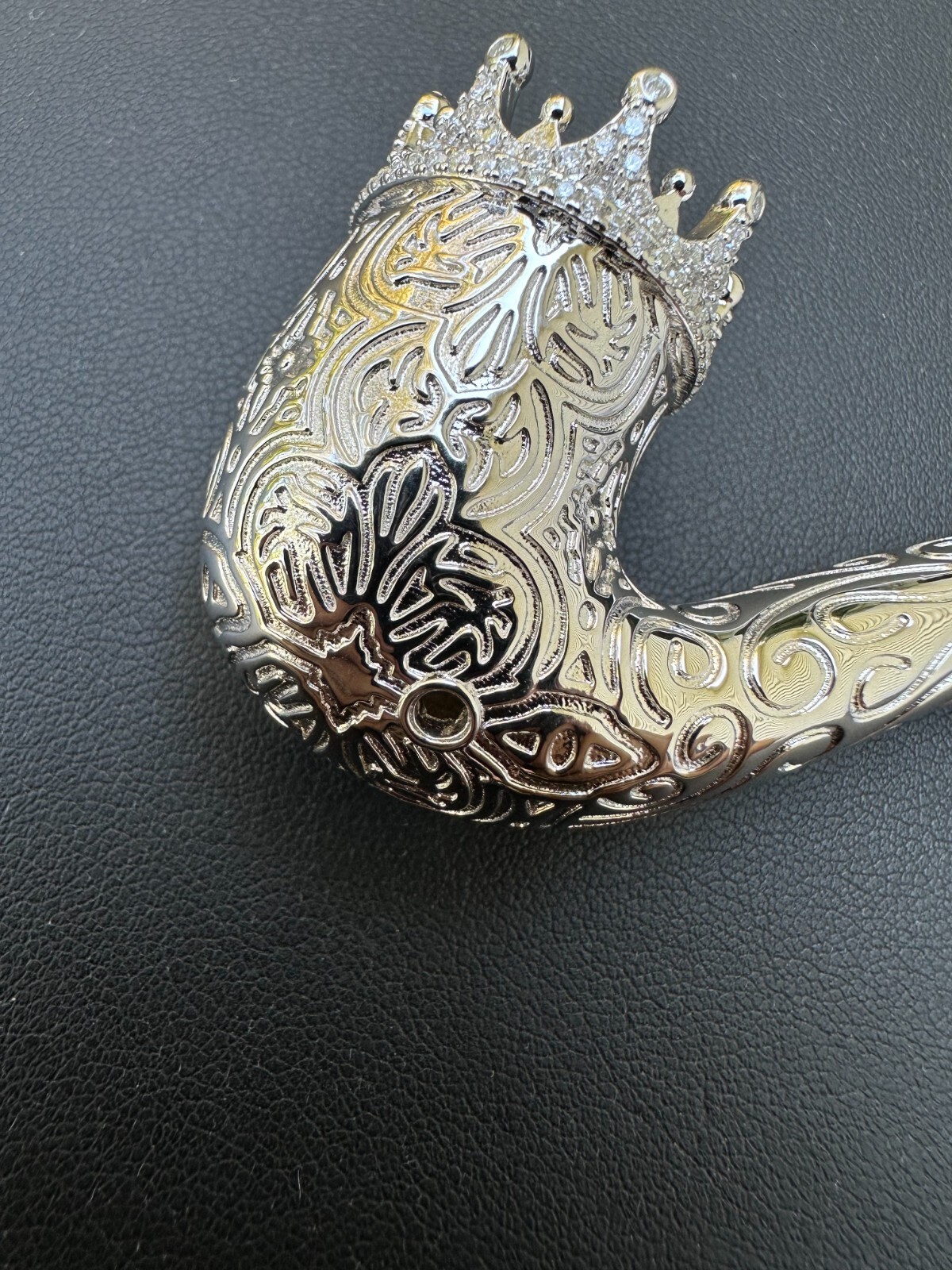 Fully Functional Tobacco Pipe Pendant MOISSANITE Real 925 Silver Iced Hip Hop