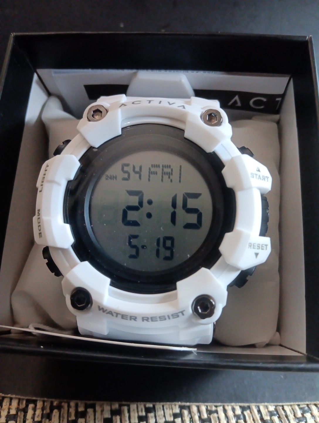 Activa Kadron X Invicta Digital Watch 53mm White ACW1968-004 NIB