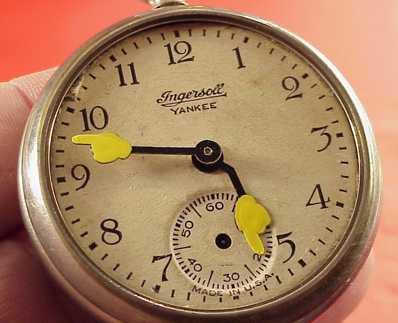 Ingersoll MIckey Mouse 1934 Pocket Watch Replacement PAIR HANDS 4 Repairs