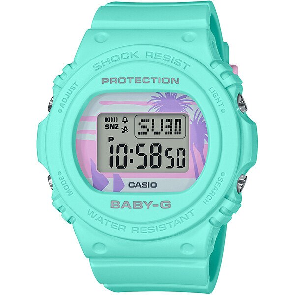Casio BABY-G BGD-570BC-3 80’s Beach Colors Pastel Blue Wrist Watch Women babyg