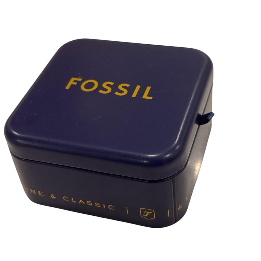 NWT Fossil Gold Tone Ring Watch Green Dial Adjustable Ring ES5448 MSRP $150