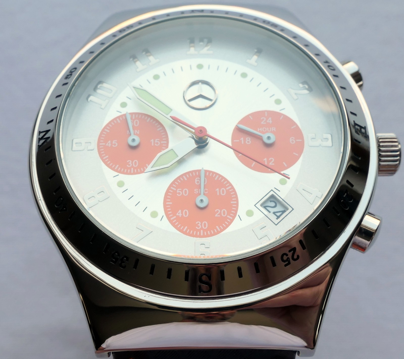 Mercedes Benz AMG Motorsport Racing Car Accessory Sport Design Chronograph Watch