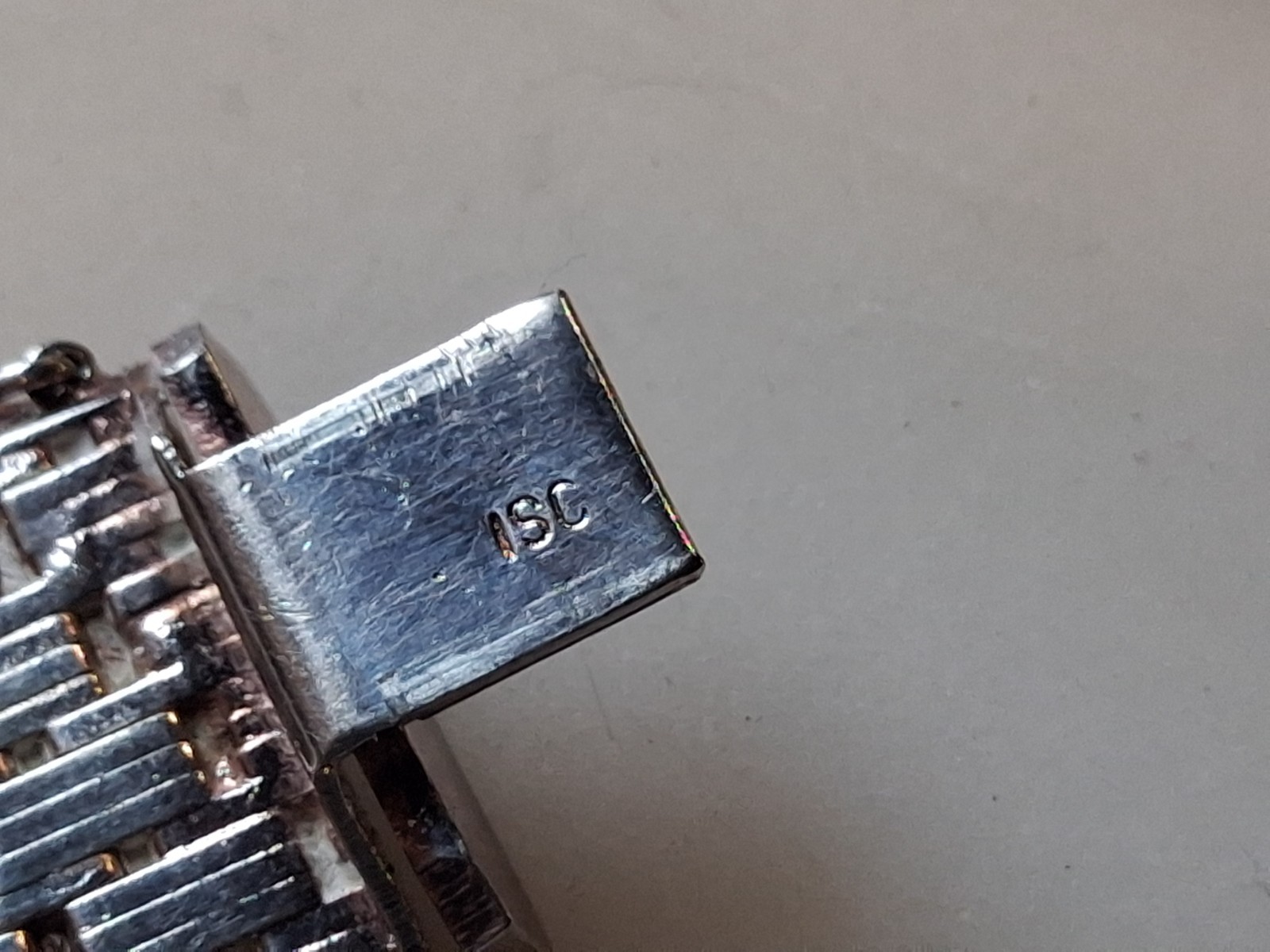 ISC .925 ITALY MARK STERLING SILVER BASKET WEAVE BRACELET SZ-7.5” 45-GRAMS