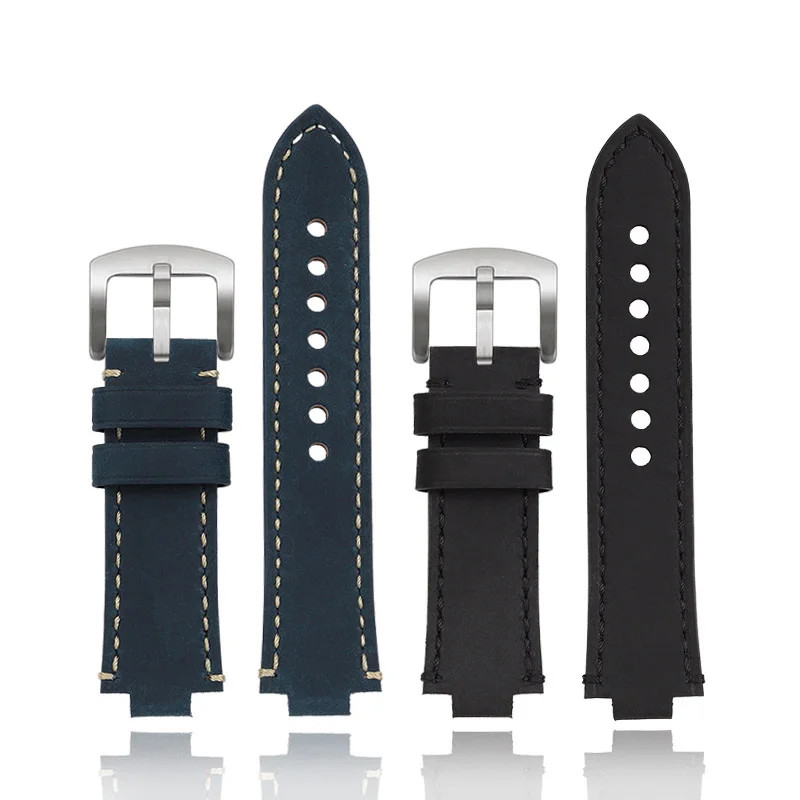 Cowhide Watch Strap For ORIS AQUIS 733 7730 7740 Diving Watch 24x12mm 24x11mm