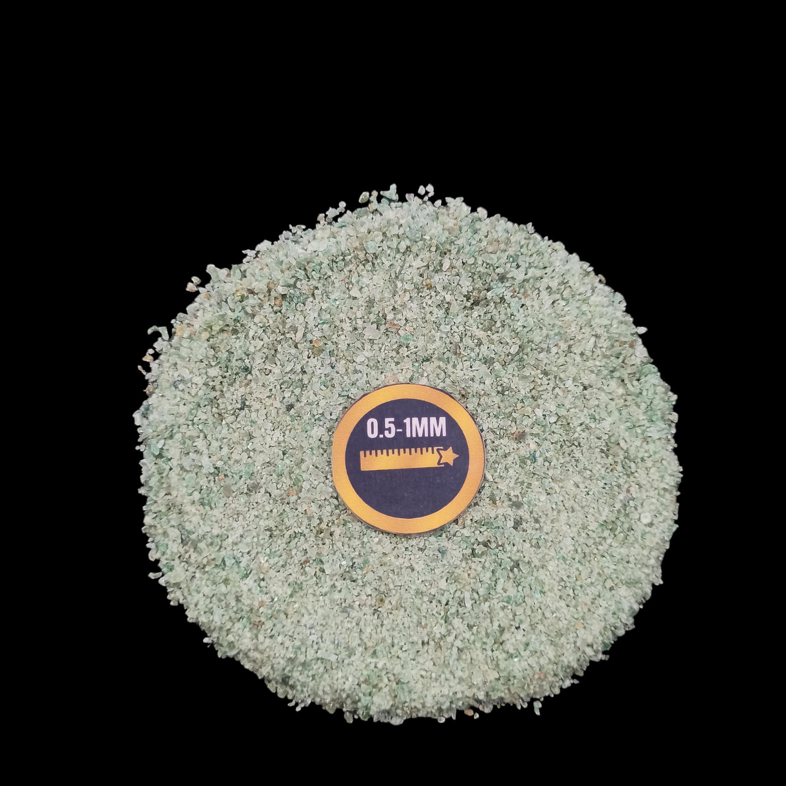 Green Jade gemstone crushed Coarse 0.5-1mm Gemstone For Jewelry Making