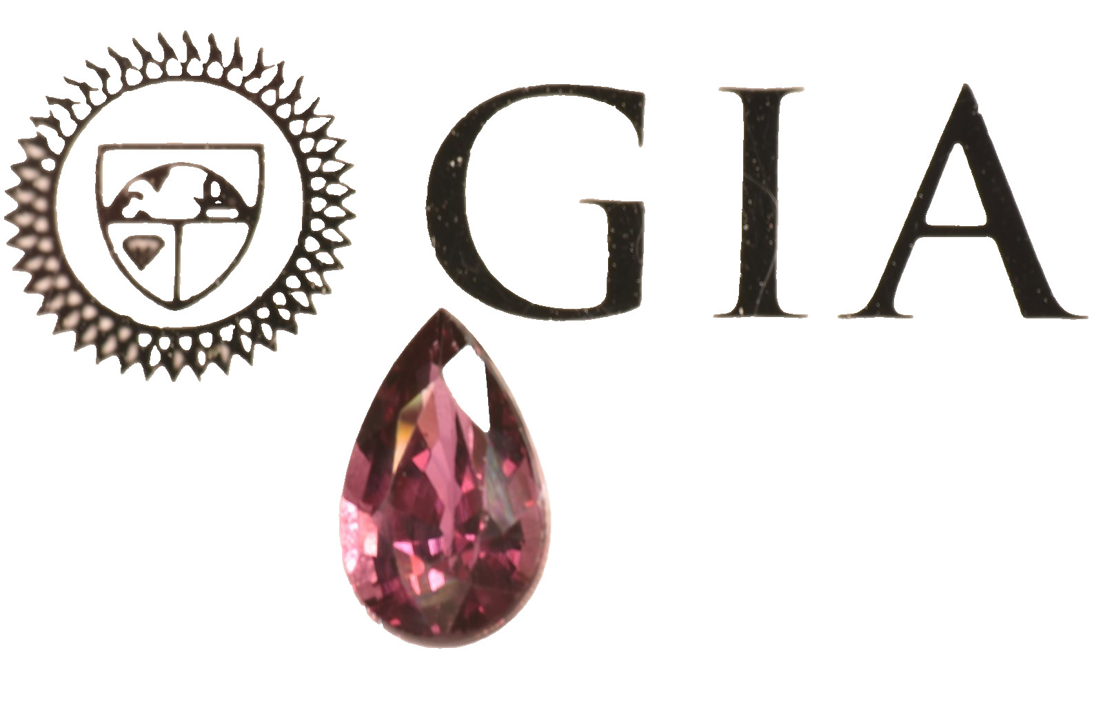 GIA Certified Natural Ruby Loose Pear Shape Step Cut 1.06 ct. Purplish Red
