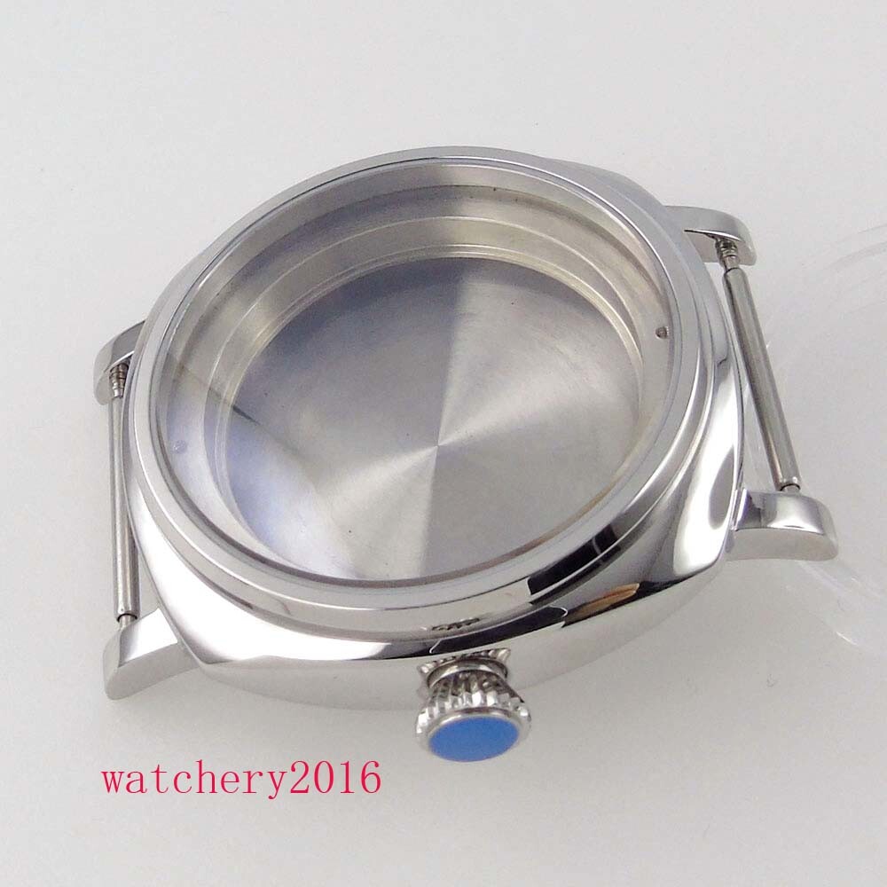 Polished 42mm Sapphire Watch Case For NH35A NH36A movement 200m Water Resistance