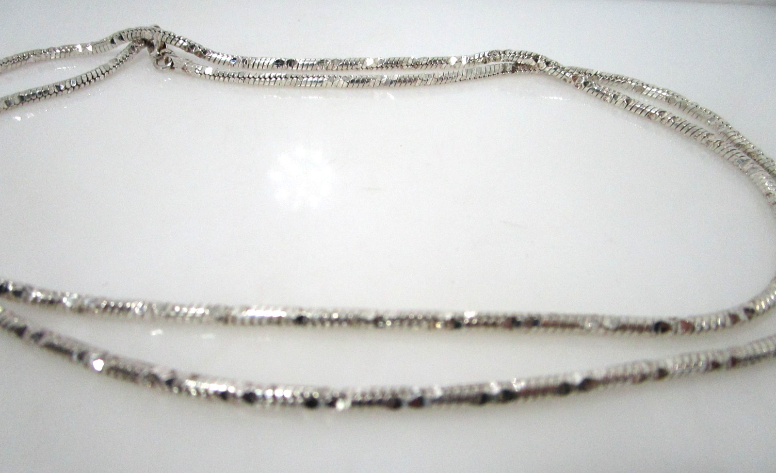 Milor 2.6mm Diamond Cut Snake Sterling 30″ Chain Italy 31 Gr