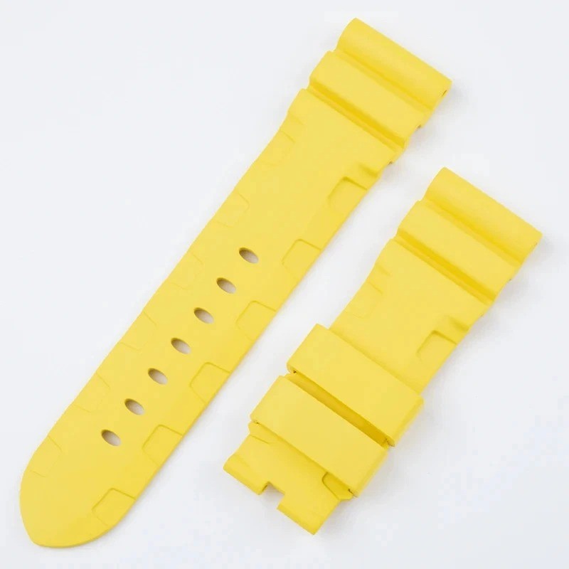 22mm 24mm 26mm Rubber Watch Strap FKM Band For Officine Panerai Series