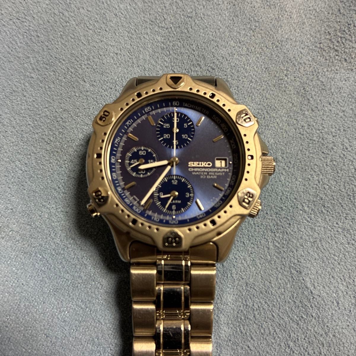 SEIKO Chronograph Blue Dial Watch