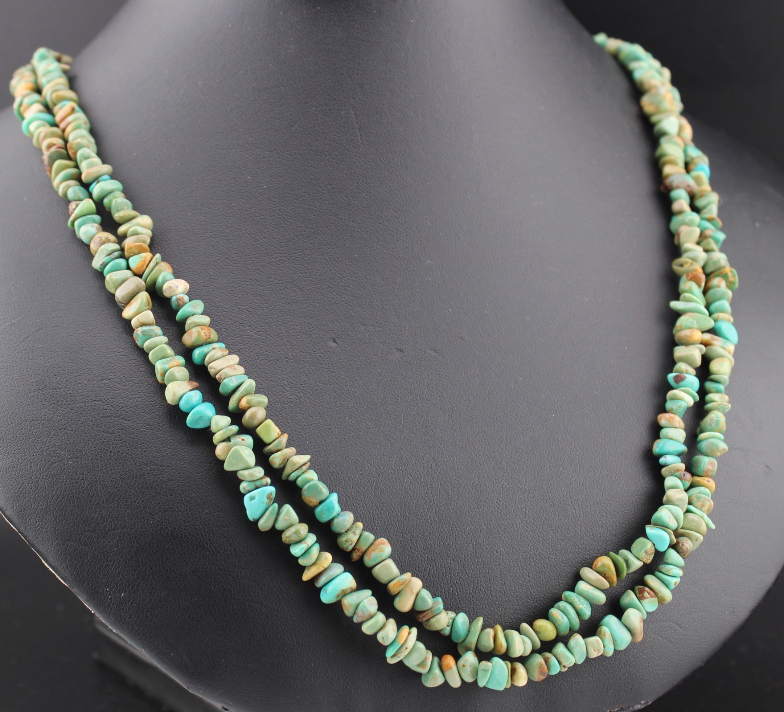 Mine Finds by Jay King Extra Long 48″ Blue Green Turquoise Nugget Necklace